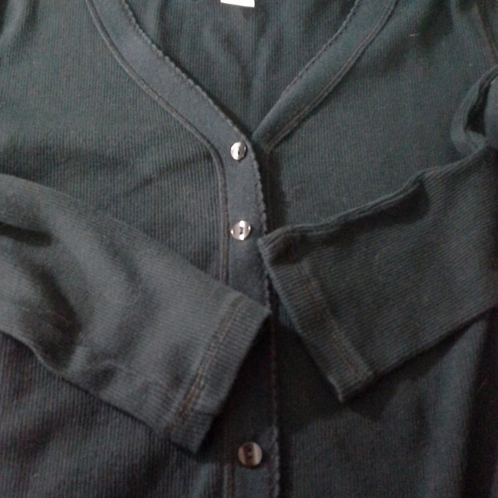 Loft womens sweater Size M Black Cardigan - Picture 2 of 8